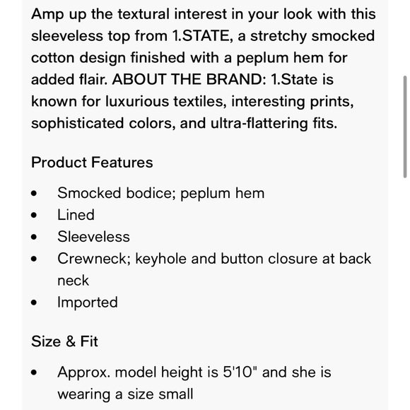 NWT Navy Peplum Shirt - Picture 6 of 7